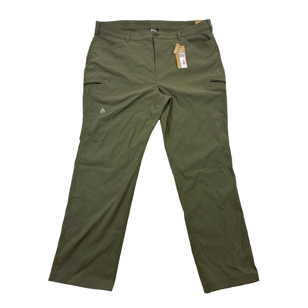 Eddie Bauer First Ascent Guide Pro Capri Pants 22W Olive Green Hiking Outdoor